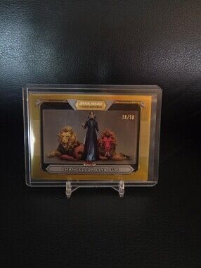 2022 Topps Finest Star Wars Gold Refractor Trading Card of Chancellor Lina Soh